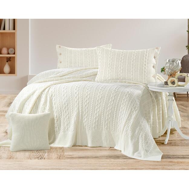 Doux home Abelia lovatiesės komplektas balta